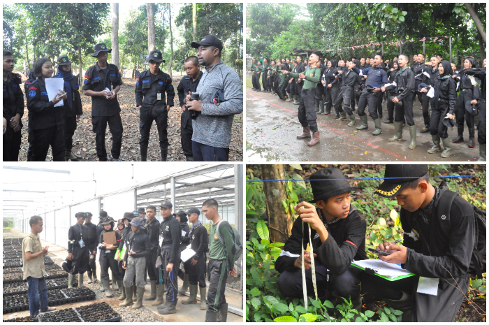 Kegiatan puncak Diklatsar SMK Kehutanan Bakti Rimba Bogor angkatan 13 di Rumpin.