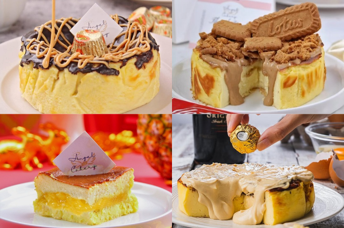 Angel Cakery di Jakarta Barat populer dengan Basque Burnt Cheesecake-nya yang lembut, manis pas, dan tampilannya imut. Setiap potongannya memanjakan lidah dan bikin pelanggan selalu kembali.