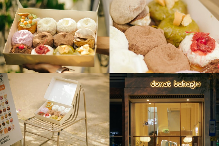 Donat Bahagia, donat asal Bandung dengan tampilan cantik dan varian rasa kreatif yang menggoda.