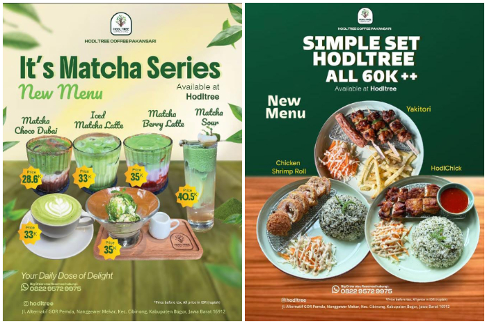 Varian matcha di Hodl Tree Pakansari Cibinong Bogor