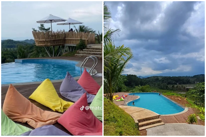 Suasana Coconut Farm Garden di Desa Cibaregbeg, Kecamatan Cibeber, Kabupaten Cianjur&nbsp;