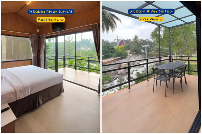 Nginep cantik di Puncak makin seru bareng keluarga di Cabin Geulis Cimory Dairyland.