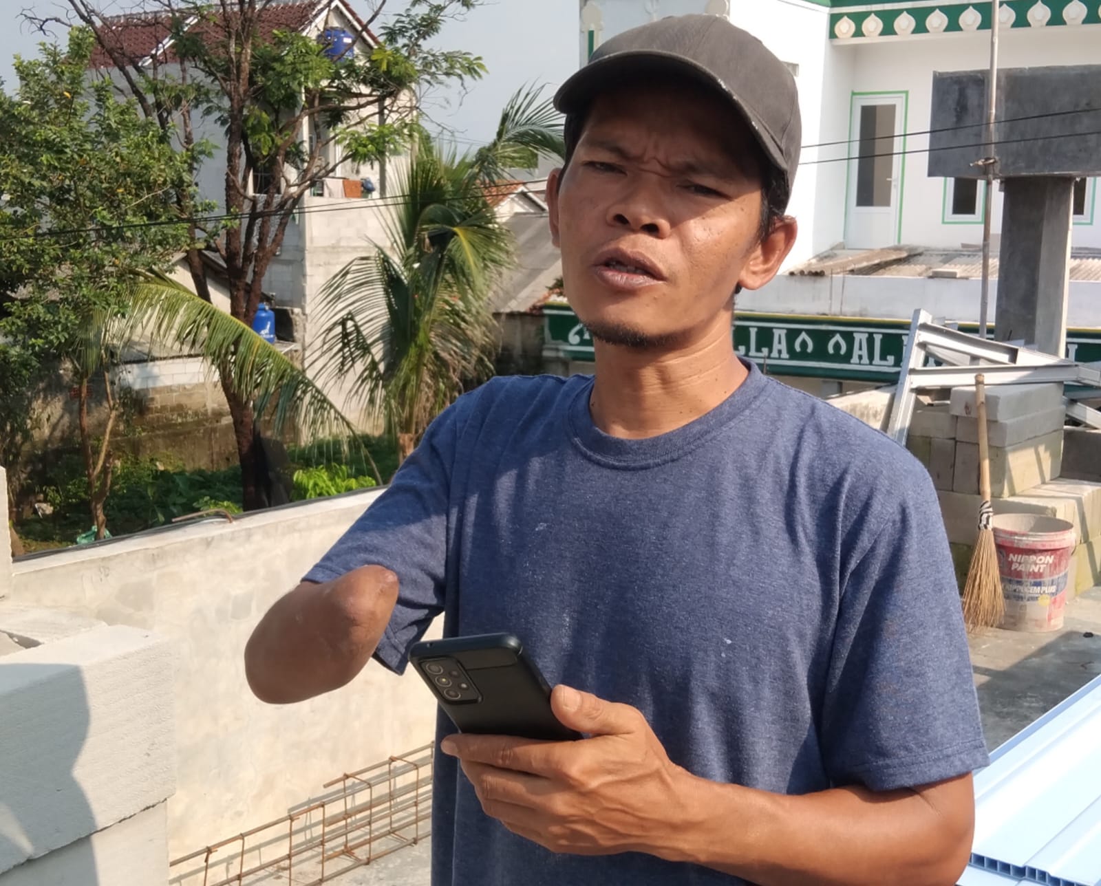 Muhammad Arifin, disabilitas yang merupakan konten creator inspiratif saat ditemui Radar Bogor.