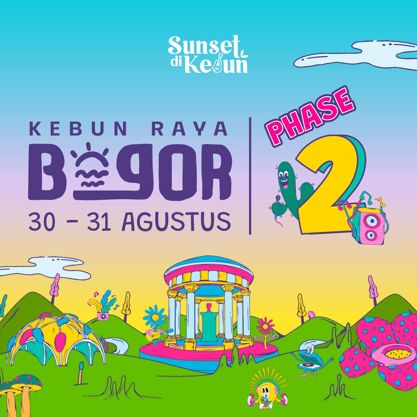 Tiket konser Sunset di Kebun Raya Bogor