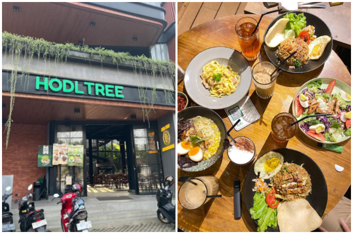 Hodl Tree Coffee and Chill di Pakansari Sari Bogor dengan beragam menu yang ditawarkan.