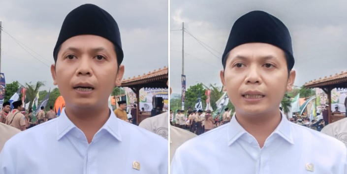 Aan Triana al Muharom saat menghadiri Perkemahan Persahabatan Santri Daarul Rahman