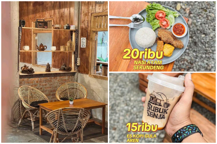 Kedai Kopi Gubuk Senja di Jl. Veteran III, Kampung Parung Jambu, Banjar Sari, Ciawi, Kabupaten Bogor