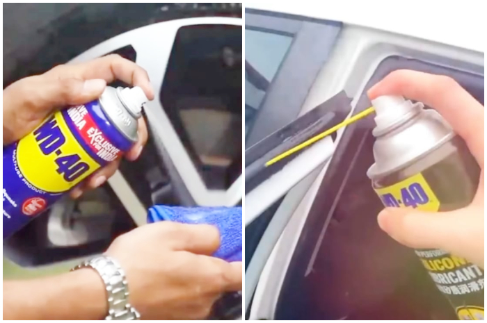 Ilustrasi cara menggunakan WD40 yang benar agar mobil jadi kinclong