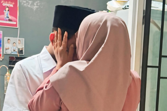 Farel Prayoga bersama ibu kandungnya