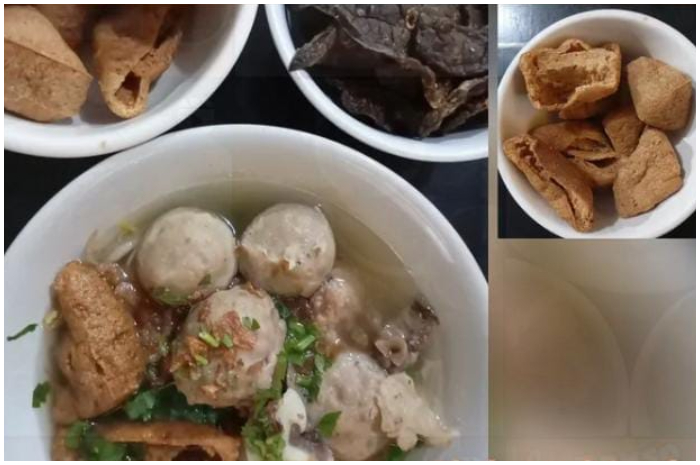 Menu di Bakso Pakde Jangkung di Jl. Sancang No.7F, RT 02/RW 02, Babakan, kecamatan Bogor tengah, Kota Bogor.