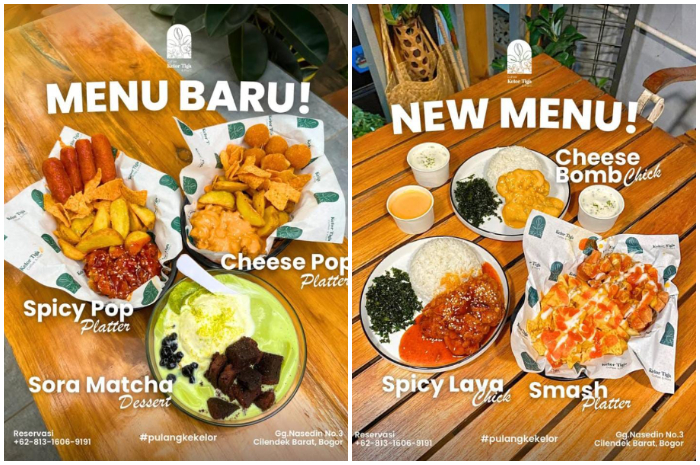 Menu antimaintstream di Kelor Tiga Coffee Shop Bogor.