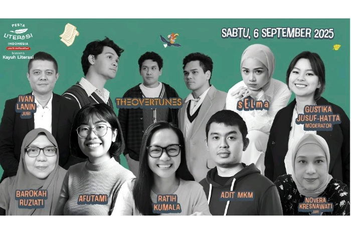 Deretan tokoh literasi dan musisi yang turut memeriahkan Pesta Literasi Indonesia 2025