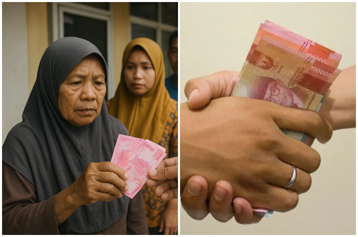 Ilustrasi penerimaan bansos PKH dan BPNT Tahap III.