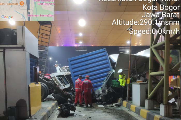 Kecelakaan dikabarkan terjadi lagi di sekitar gerbang tol Ciawi 2 Bogor.