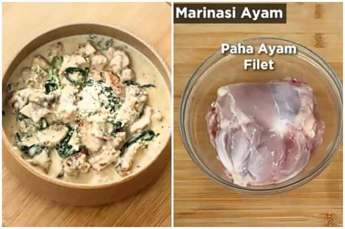 Resep Creamy Garlic Chicken ala Chef Devina Hermawan yang mudah dan praktis.