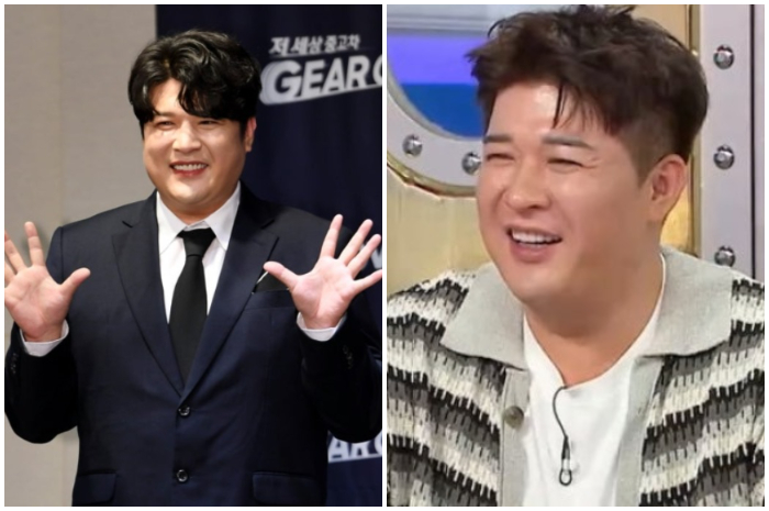 Shindong Super Junior setelah melakukan operasi.