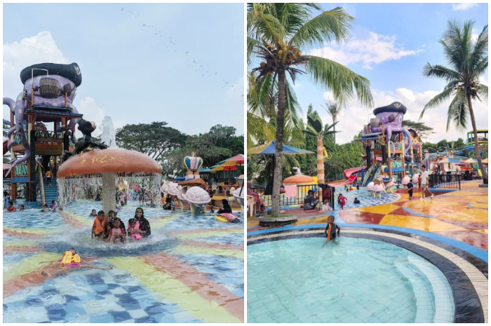 Tampak suasana fasilitas di dalam kawasan &nbsp;Citra Indah WaterPark Jonggol Bogor.