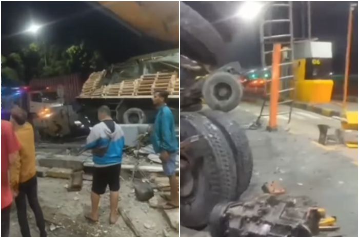 Kecelakaan terjadi di Gerbang Tol Ciawi, Kabupaten Bogor, Kamis, 4 September 2025.