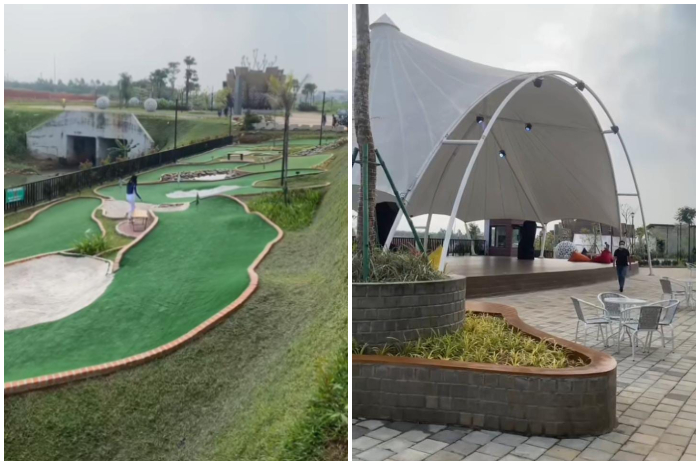 Suasana di dalam kawasan&nbsp;Cimanggis Golf Estate Avenue Kota Depok.
