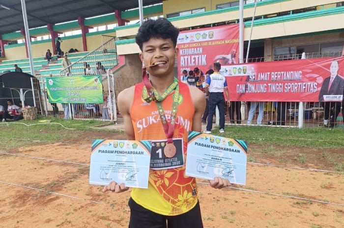 Insan meraih prestasi pada Kejurda Atletik Kabupaten Sukabumi tahun 2025.