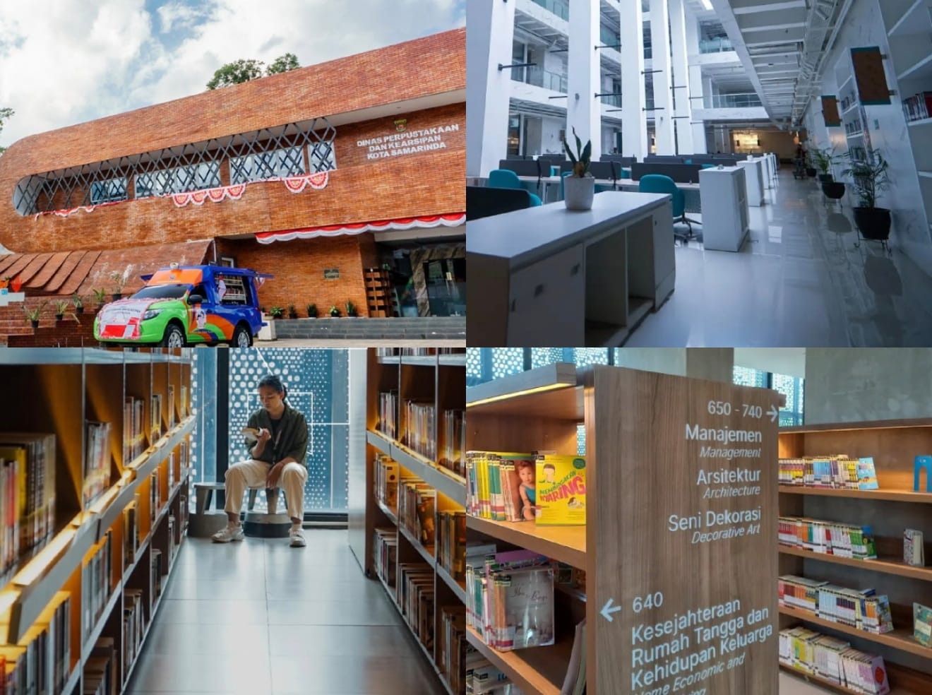 Perpustakaan estetik di Indonesia yang kekinian.