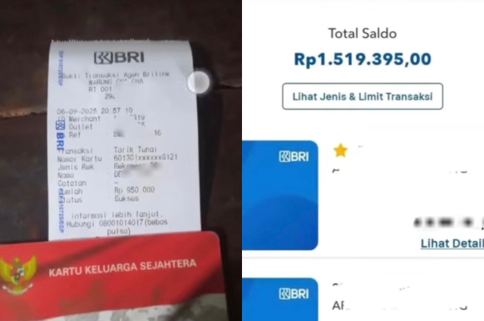 Ilustrasi bukti pencairan bansos