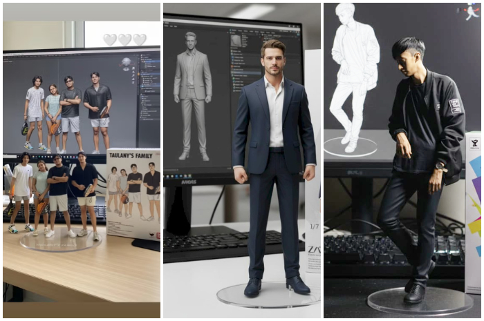 Tren Action figure yang viral di media sosial.