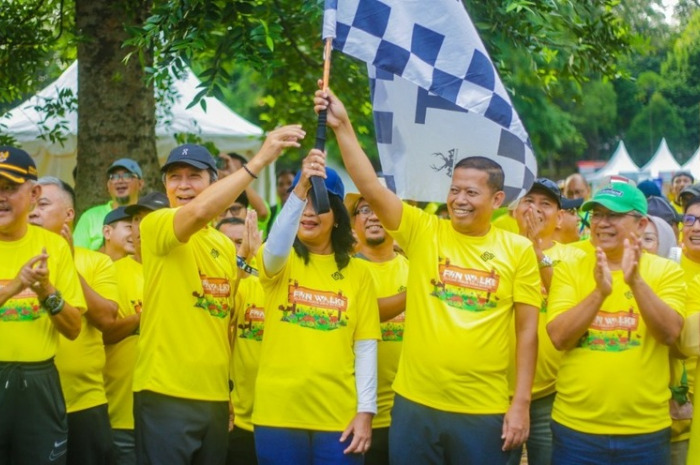 Kemeriahan acara Fun Walk Jelajah Kebun Raya Bogor