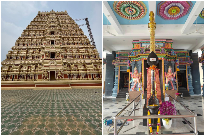 Tampak kemegahan bangunan Murugan Tample di Jakarta Barat.