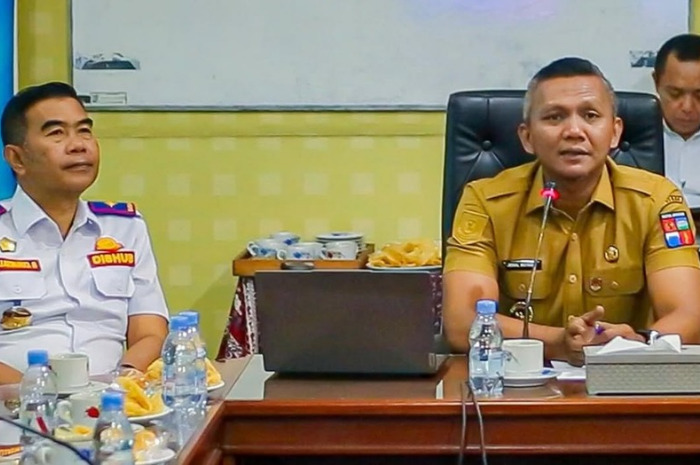 Wakil Wali Kota Bogor Jenal Mutaqin saat mengunjungi kantor Dishub Kota Bogor.