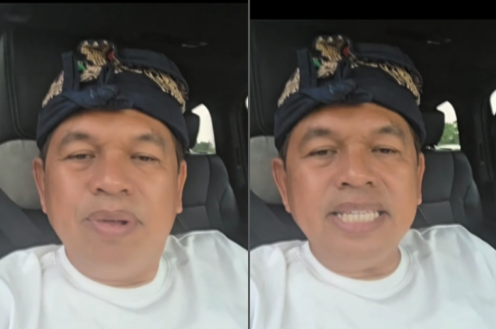 Gubernur Jawa Barat Dedi Mulyadi menyampaikan keterangan terkait ambruknya bangunan atap SMKN 1 Cileungsi, Kabupaten Bogor.