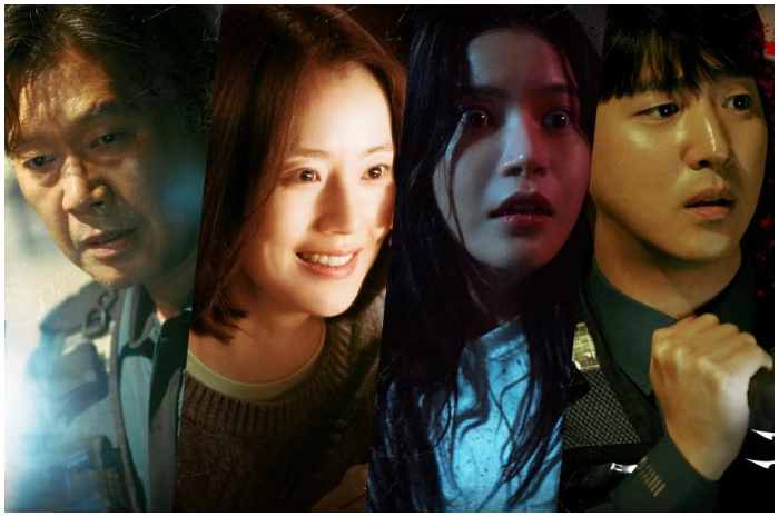 Poster Film Ghost bersama para pamerannya. Salah satunya Solar dari grup vokal MAMAMOO
