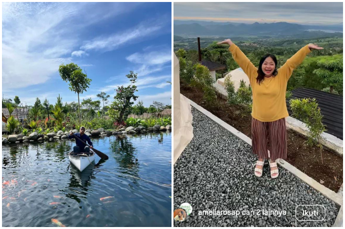 Suasana keindahan di&nbsp;Kawasan wisata Embun Sangga Langit.