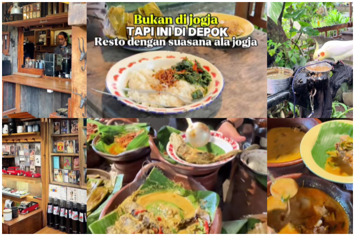 Menu dan suasana Omah Kopi 78 tempat kuliner ala Jogja di Kota Depok.