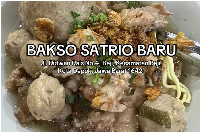 Salah saut menu andalan di Bakso Satrio Baru.