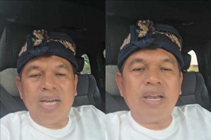 Gubernur Jawa Barat Dedi Mulyadi saat menanggapi ambruknya bangunan SMKN 1 Cileungsi Kabupaten Bogor.