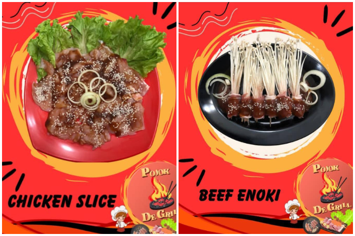 Menu di Pojok De Grill Inkopad Tajur Halang, Bogor.