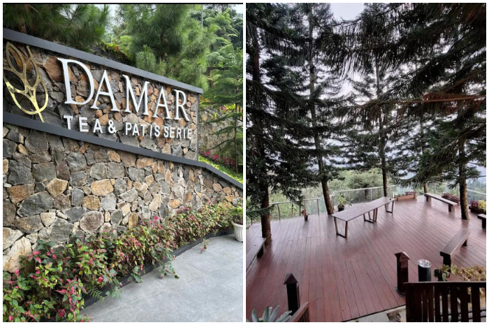 Suasana kawasan Damar Langit Resto di Cisarua Bogor