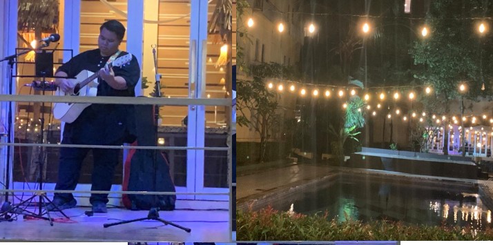 Suasana malam yang menyenangkan dan syahdu di Lorin Sentul Hotel