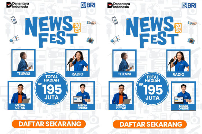 BRI mengadakan News Fest 2025 dalam menyambut HUT ke-130.