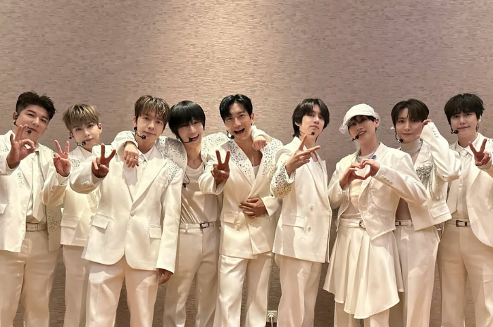 Super Junior saat di Jakarta.