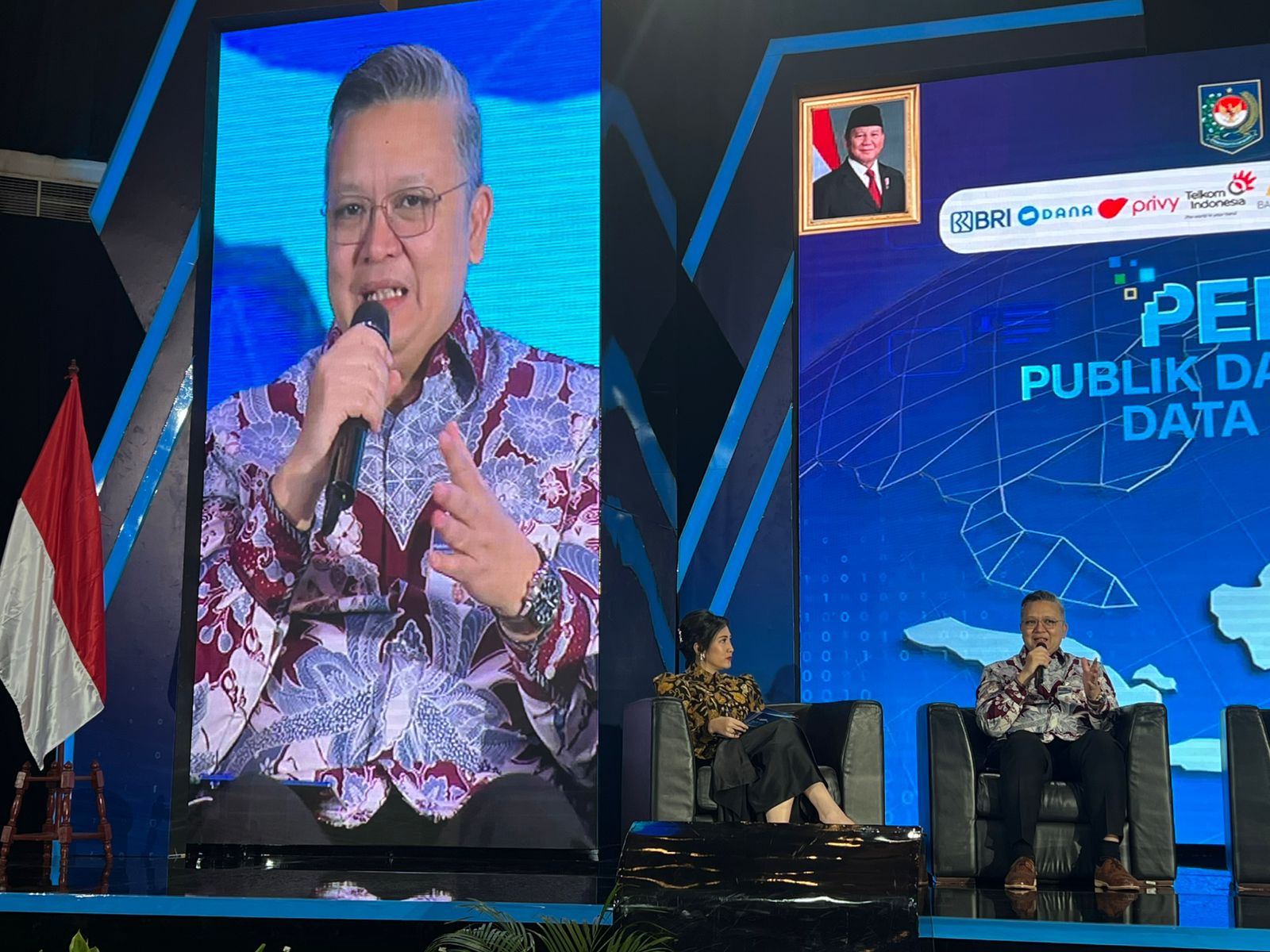 Direktur Operations BRI Hakim Putratama dalam acara Satu Data Untuk Semua.