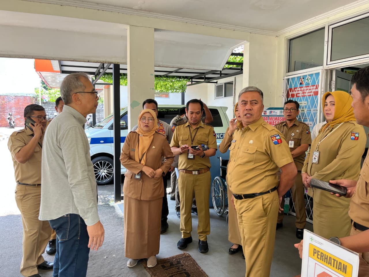 Sekretaris Daerah (Sekda) Kota Bogor, Denny Mulyadi, meninjau sejumlah lokasi persiapan verifikasi Kabupaten/Kota Sehat tingkat nasional.