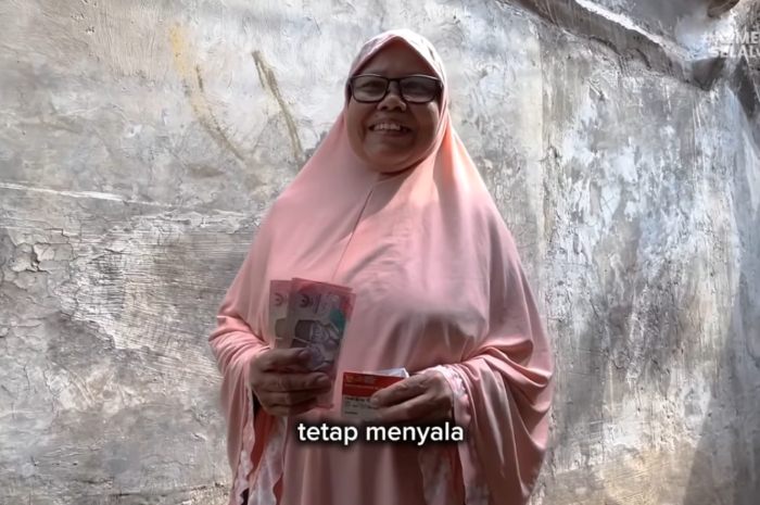 Ilustrasi KPM yang sudah mencairkan dana bansos