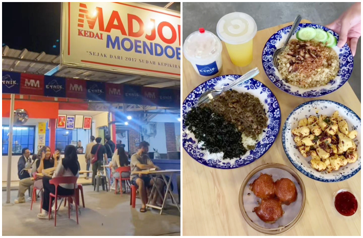 Menu dan suasana Kedai Madjoe Moendoer di Jalan Heulang, Kota Bogor.