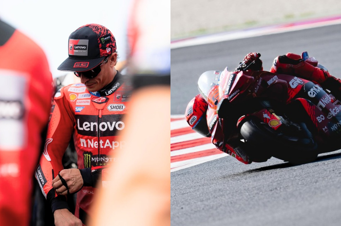 Pembalap Ducati Marc Marquez alami cedera parah. 