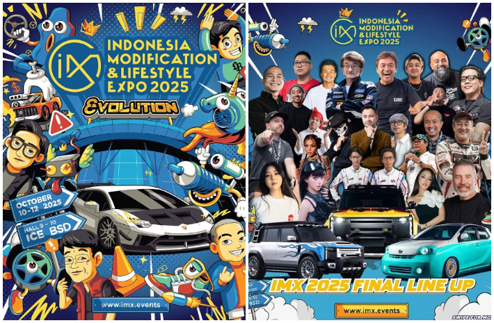 Poster Resmi IMX 2025 pameran otomotif terbesar di Indonesia.