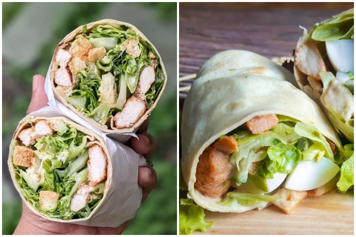 Menu Salad Wrap di Ghudas Salad Bogor.