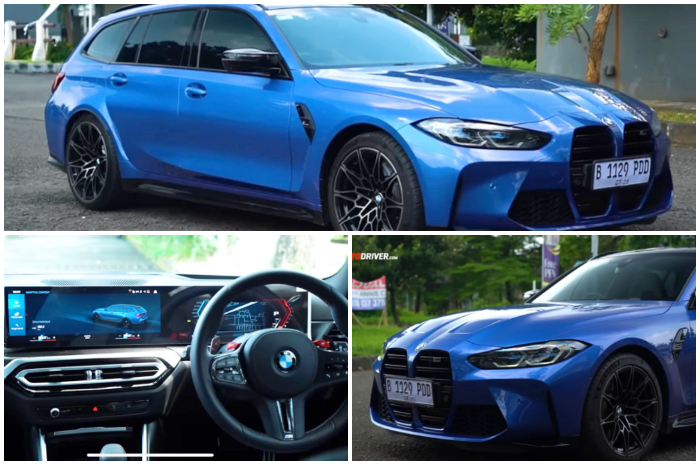 Tampak keseluruhan BMW M3 Competition Touring.