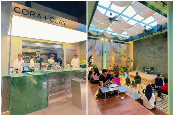 Suasana Cora Clay di kawasan Pakansari Cibinong, Bogor.